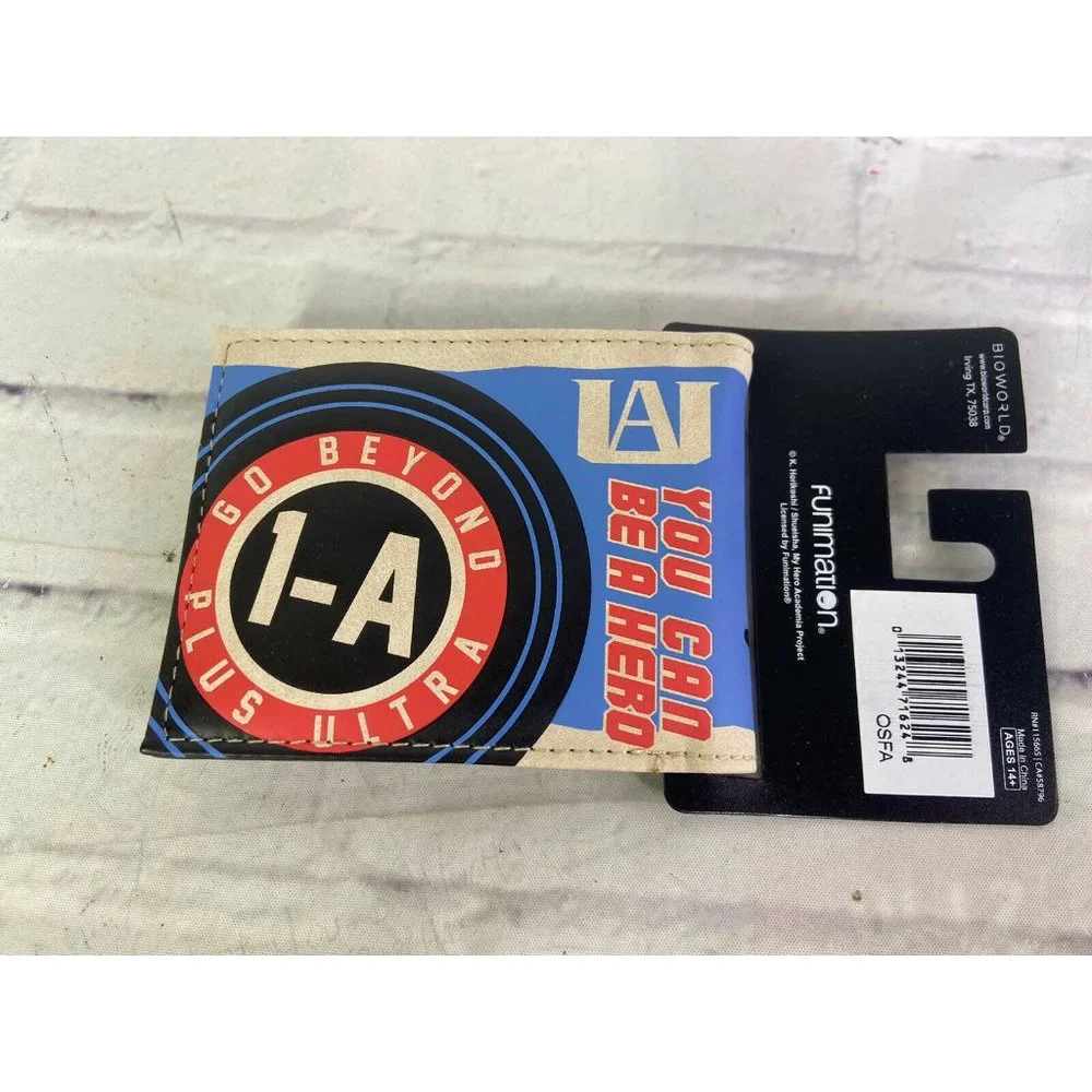 My Hero Academia UA High Class 1-A Plus Ultra Crew Bi-Fold Wallet Anime NEW